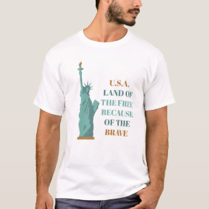 Land der Freien USA Patriotischer Amerikanischer F T-Shirt