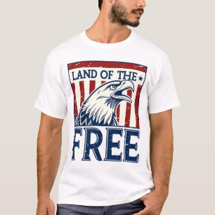 Land der Freien – Vintage USA Adler Grafik T-Shirt