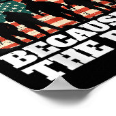 Land der freien wegen der tapferen Gedenkstätte Poster (Ecke)