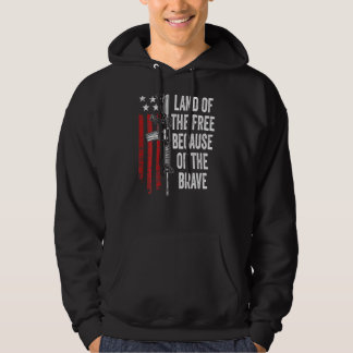 Land der freien wegen der tapferen US-amerikanisch Hoodie
