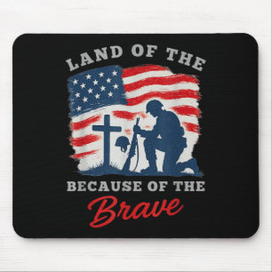 Land der freien wegen der tapferen US-Gedenkstätte Mousepad