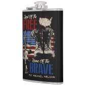 Land der freien Zuhause der Brave Flachmann (Links)