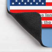 Land der Freien, Zuhause der Brave Mousepad (Ecke)