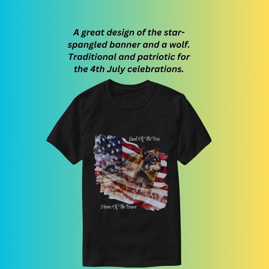 Land der freien, Zuhause der Tapferkeit T-Shirt