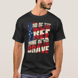 Land der freien Zuhause des Brave T-Shirt