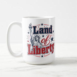 Land der Freiheit – Patriotischer 4. Juli Kaffeetasse