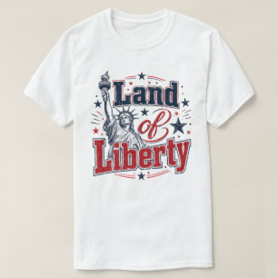 Land der Freiheit – Patriotischer 4. Juli T-Shirt