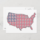 Land der Freiheit Postkarte (Vorne/Hinten)