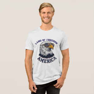 Land-der-Freiheit-T-Shirt Tri-Blend Shirt