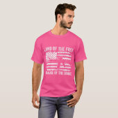 Land der Freiheit wegen der tapferen - amerikanisc T-Shirt (Vorne ganz)