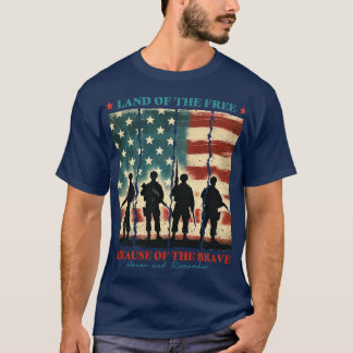 Land der Freiheit wegen der Tapferkeit T-Shirt