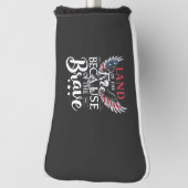 Land der Freiheit wegen des tapferen Veteranen Golf Headcover (Rotieren 90)