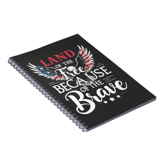 Land der Freiheit wegen des tapferen Veteranen Notizblock (Rechte Seite)