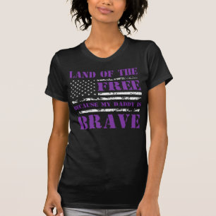 Land der Freiheit, weil mein Vater tapfer Veteran T-Shirt