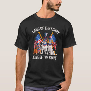 Land der Furry Zuhause des Brave 4. Juli Cu T-Shirt