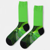 Land der grünen Leaf-Füchse Socken (Linkes Detail)