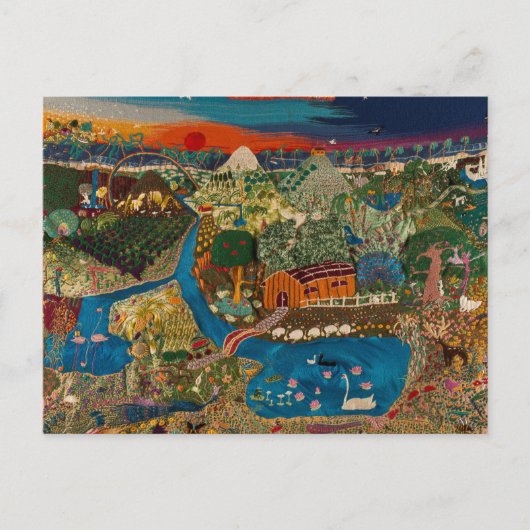 Land der Hoffnung, bestickt von Horacio Postkarte (Vorderseite)