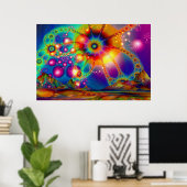 Land der psychedelischen Illuminationen - Poster (Heimbüro)