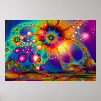 Land der psychedelischen Illuminationen - Poster