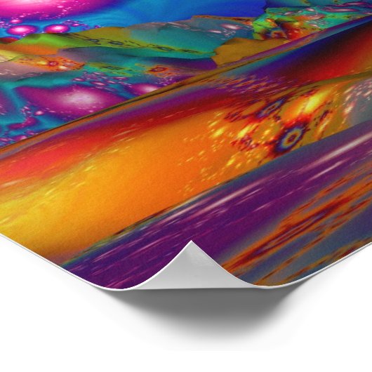 Land der psychedelischen Illuminationen - Poster (Ecke)