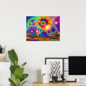 Land der psychedelischen Illuminationen - Poster (Heimbüro)