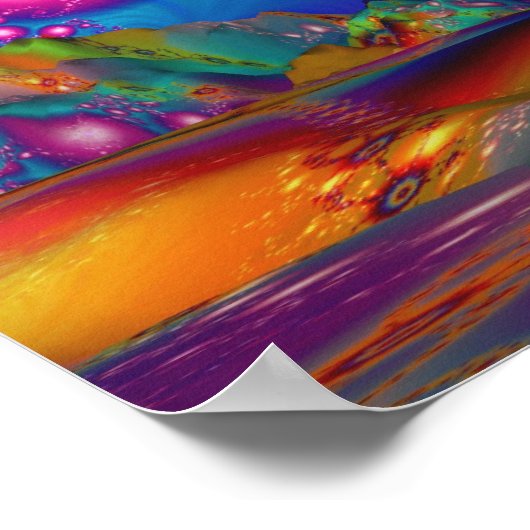 Land der psychedelischen Illuminationen - Poster (Ecke)