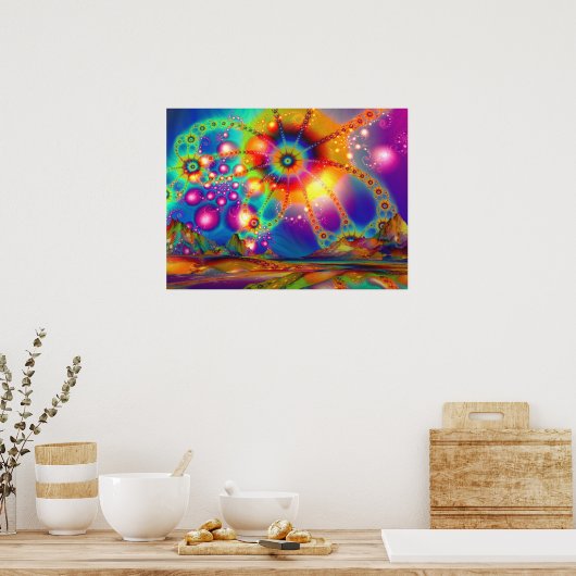 Land der psychedelischen Illuminationen - Poster (Küche)