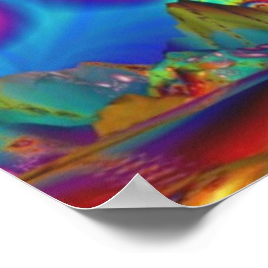 Land der psychedelischen Illuminationen - Poster (Ecke)