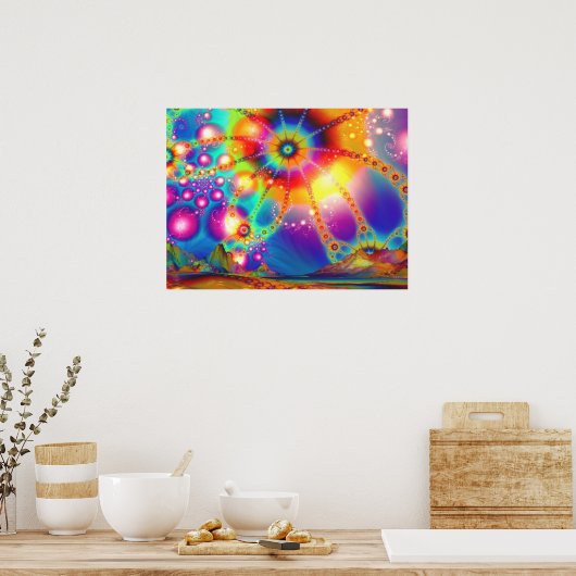 Land der psychedelischen Illuminationen - Poster (Küche)