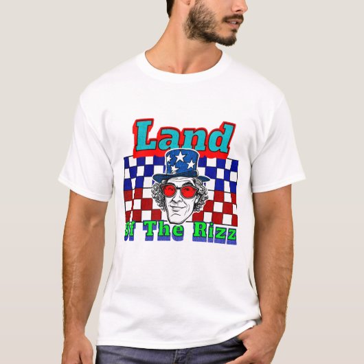 Land der Rizz 4. Juli , Vintag T-Shirt (Vorderseite)