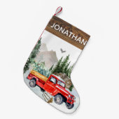 Land der Rustikalen Flussuferhütte Kleiner Weihnachtsstrumpf (Vorderansicht (hängend))