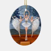 Land der Schneetänze Ballerinas Keramik Ornament (Rechts)