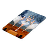 Land der Schneetänze Ballerinas Magnet (Linke Seite)