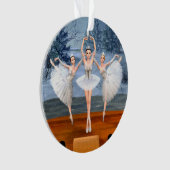 Land der Schneetänze Ballerinas Ornament (Vorderseite)
