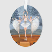 Land der Schneetänze Ballerinas Ornament (Vorderseite)