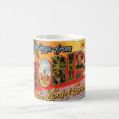 Land der Sonnenschein-Begrüßung Kaffeetasse (Mittel)