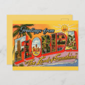 Land der Sonnenschein-Begrüßung Postkarte (Vorne/Hinten)