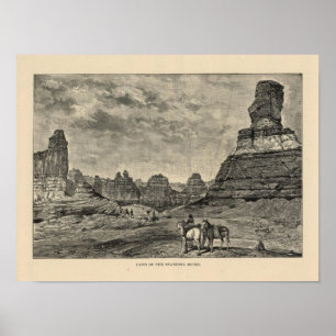 Land der Stehenden Felsen Poster