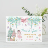 Land der Süßigkeiten Zucker Pflaume Fairy Nutcrack Dankeskarte (Stehend Vorderseite)