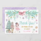 Land der Süßigkeiten Zucker Pflaume Fairy Nutcrack Dankeskarte (Vorne/Hinten)