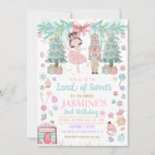 Land der Süßigkeiten Zuckerpflaume Fairy Nutcracke Einladung (Vorderseite)