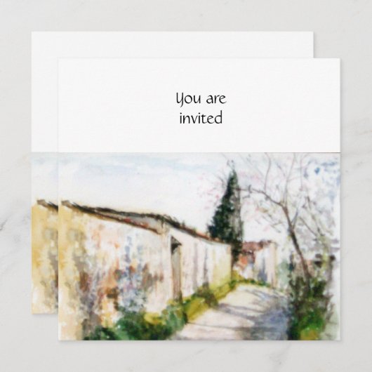 LAND DER TUSKANISCHEN EINLADUNG (Vorne/Hinten)