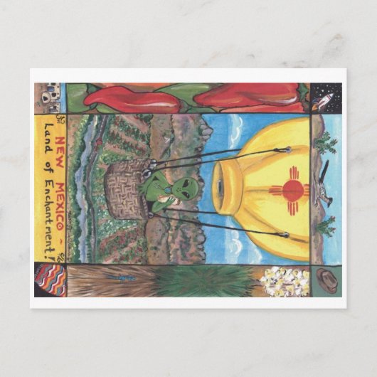 "Land der Verzauberung" Postkarte New Mexico (Vorderseite)