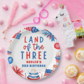 Land des 34. Juli 3. Geburtstag Party Pappteller (Party)