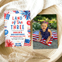 Land des 3. 4. Juli Patriotic 3. Geburtstag