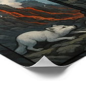 Land des Feuers und Eises - Puffins, Lava & Arctic Poster (Ecke)