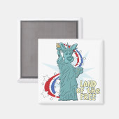 Land des freien Corgi Magnet (Vorderseite/Rückseite)