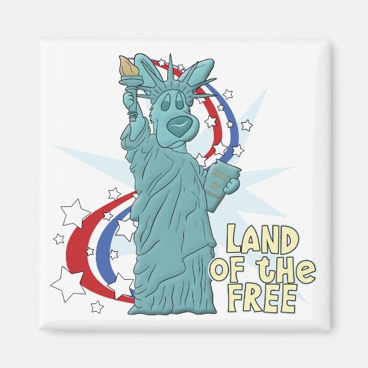 Land des freien Corgi Magnet (Vorne)