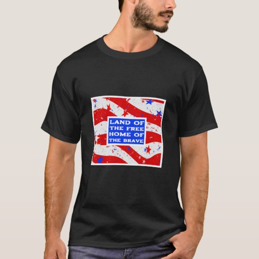 Land des freien (dunklen) T - Shirt (Vorderseite)