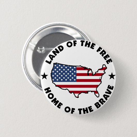 Land des freien Knopfes Button (Vorne & Hinten)